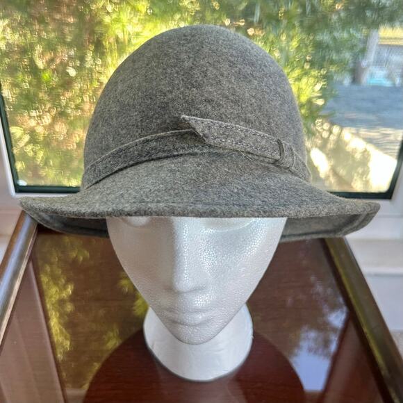 Vintage Bollman Hat Co. Gray Wool Cloche Fedora Unisex - Picture 15 of 16